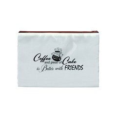 Coffee and Cake Cosmetic Bag (Medium) from ArtsNow.com Back