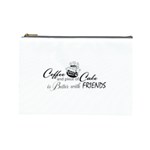 Coffee and Cake Cosmetic Bag (Large)