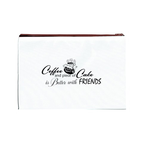 Coffee and Cake Cosmetic Bag (Large) from ArtsNow.com Back