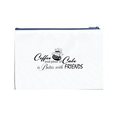 Coffee and Cake Cosmetic Bag (Large) from ArtsNow.com Back