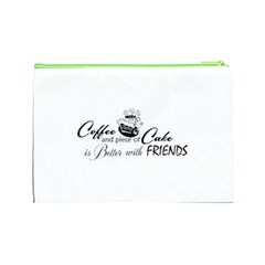 Coffee and Cake Cosmetic Bag (Large) from ArtsNow.com Back