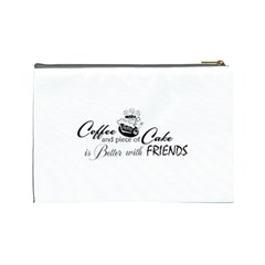 Coffee and Cake Cosmetic Bag (Large) from ArtsNow.com Back