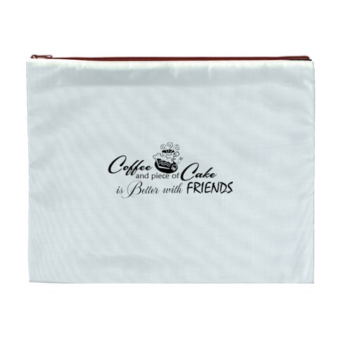 Coffee and Cake Cosmetic Bag (XL) from ArtsNow.com Front