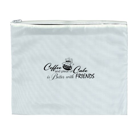 Coffee and Cake Cosmetic Bag (XL) from ArtsNow.com Front