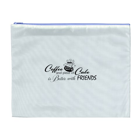 Coffee and Cake Cosmetic Bag (XL) from ArtsNow.com Front