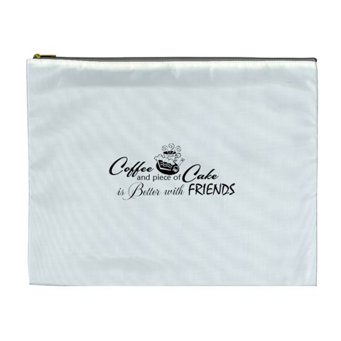 Coffee and Cake Cosmetic Bag (XL) from ArtsNow.com Front