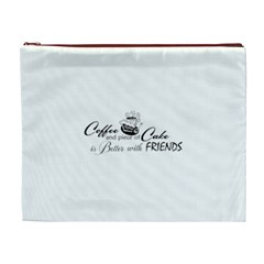 Coffee and Cake Cosmetic Bag (XL) from ArtsNow.com Front