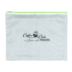 Coffee and Cake Cosmetic Bag (XL) from ArtsNow.com Front