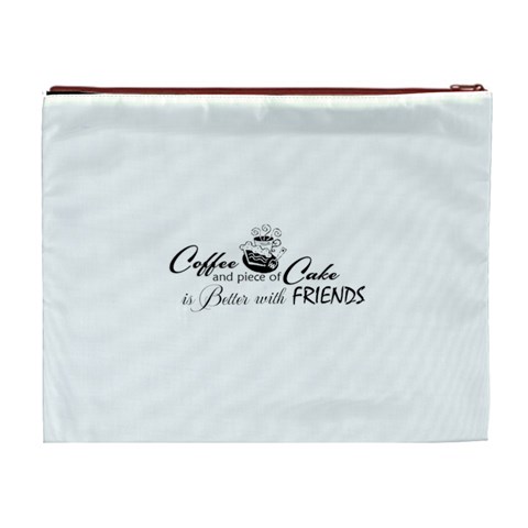 Coffee and Cake Cosmetic Bag (XL) from ArtsNow.com Back