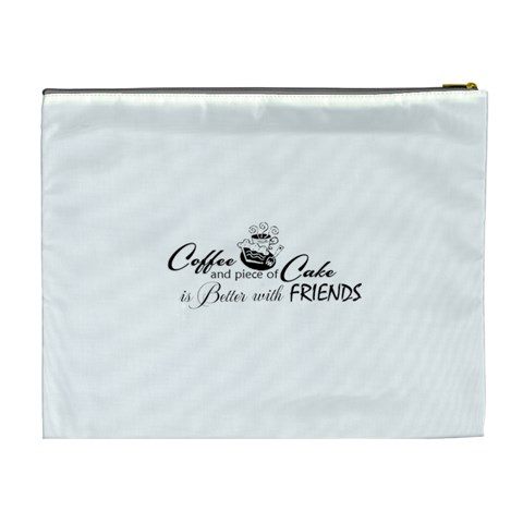 Coffee and Cake Cosmetic Bag (XL) from ArtsNow.com Back