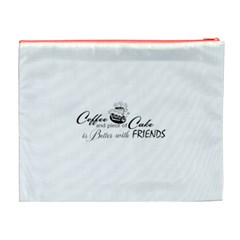 Coffee and Cake Cosmetic Bag (XL) from ArtsNow.com Back