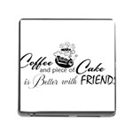 Coffee and Cake Memory Card Reader with Storage (Square)