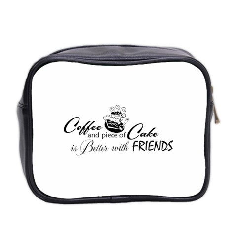 Coffee and Cake Mini Toiletries Bag (Two Sides) from ArtsNow.com Back