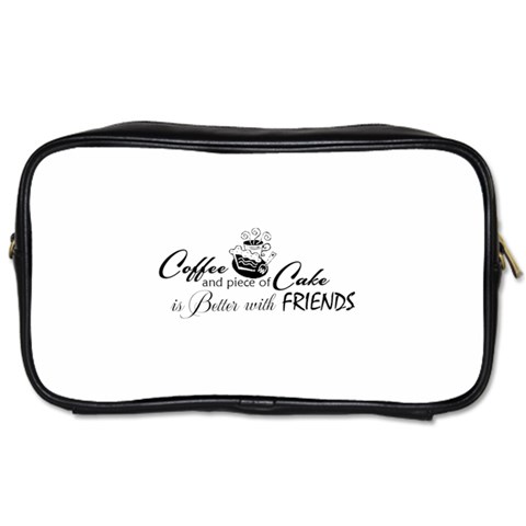 Coffee and Cake Toiletries Bag (One Side) from ArtsNow.com Front