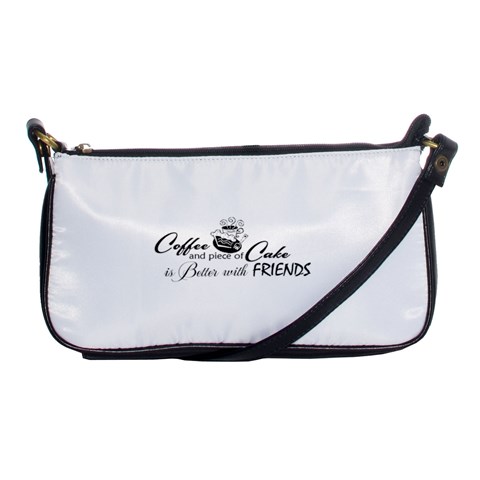 Coffee and Cake Shoulder Clutch Bag from ArtsNow.com Front