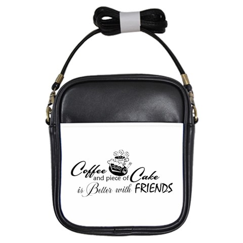 Coffee and Cake Girls Sling Bag from ArtsNow.com Front