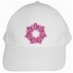 Pink Roses White Cap