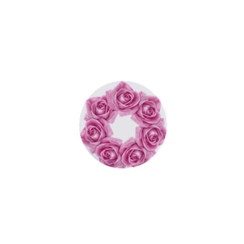 Pink Roses 1  Mini Button from ArtsNow.com Front