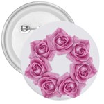 Pink Roses 3  Button