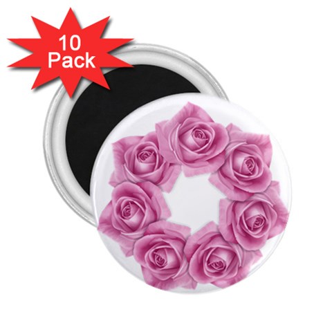 Pink Roses 2.25  Magnet (10 pack) from ArtsNow.com Front