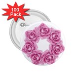 Pink Roses 2.25  Button (100 pack)