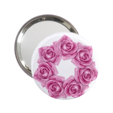 Pink Roses 2.25  Handbag Mirror from ArtsNow.com Front