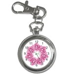 Pink Roses Key Chain Watch