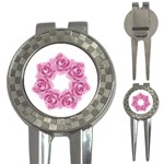 Pink Roses 3-in-1 Golf Divot