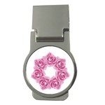 Pink Roses Money Clip (Round)