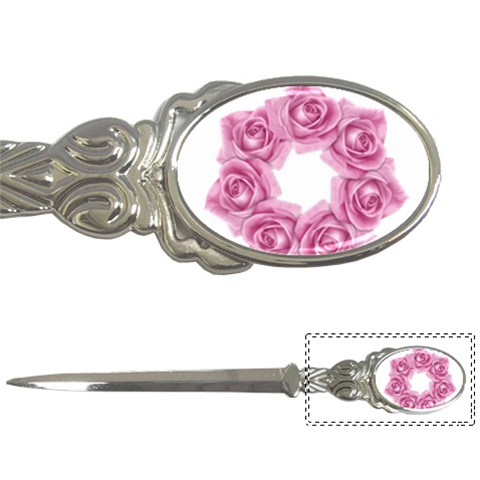 Pink Roses Letter Opener from ArtsNow.com Front