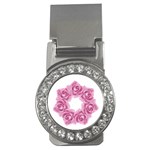 Pink Roses Money Clip (CZ)