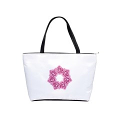 Pink Roses Classic Shoulder Handbag from ArtsNow.com Front