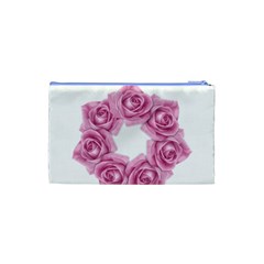 Pink Roses Cosmetic Bag (Small) from ArtsNow.com Back