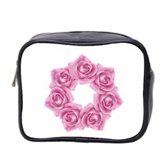 Pink Roses Mini Toiletries Bag (Two Sides) from ArtsNow.com Front