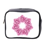 Pink Roses Mini Toiletries Bag (Two Sides)