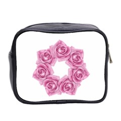 Pink Roses Mini Toiletries Bag (Two Sides) from ArtsNow.com Back