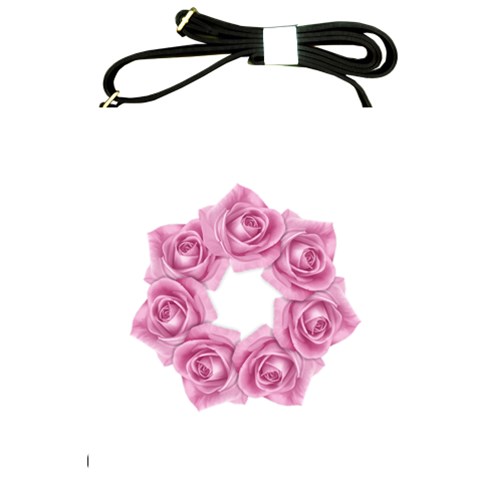 Pink Roses Shoulder Sling Bag from ArtsNow.com Front