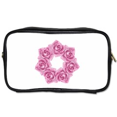 Pink Roses Toiletries Bag (Two Sides) from ArtsNow.com Front