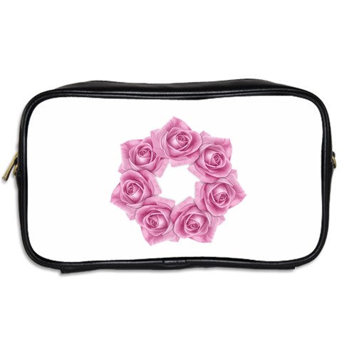 Pink Roses Toiletries Bag (Two Sides) from ArtsNow.com Back