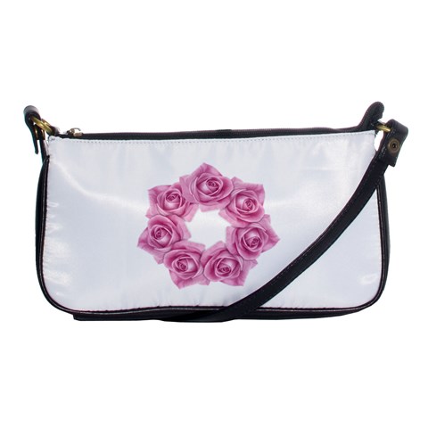 Pink Roses Shoulder Clutch Bag from ArtsNow.com Front