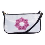 Pink Roses Shoulder Clutch Bag