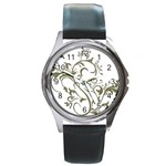 Decorative Vine Round Metal Watch