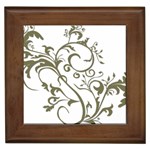 Decorative Vine Framed Tile