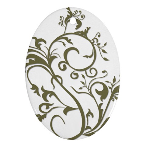 Decorative Vine Ornament (Oval) from ArtsNow.com Front