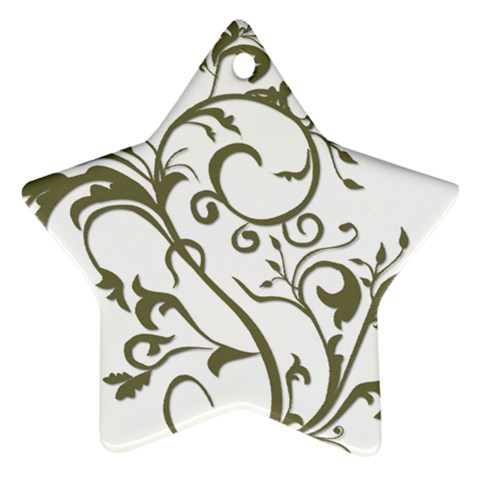 Decorative Vine Ornament (Star) from ArtsNow.com Front