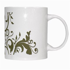 Decorative Vine White Mug from ArtsNow.com Right