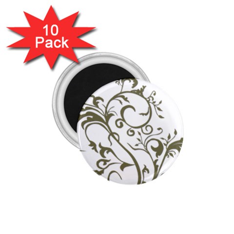 Decorative Vine 1.75  Magnet (10 pack)  from ArtsNow.com Front