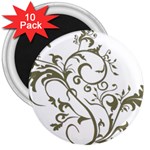 Decorative Vine 3  Magnet (10 pack)