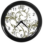 Decorative Vine Wall Clock (Black)