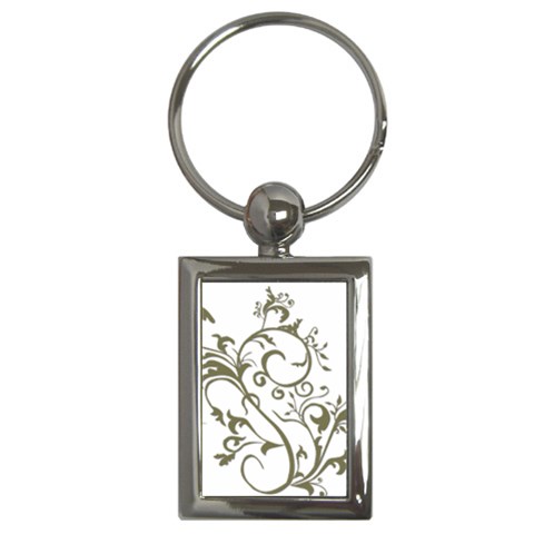 Decorative Vine Key Chain (Rectangle) from ArtsNow.com Front